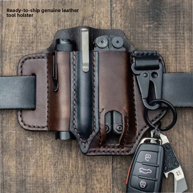 Leather EDC Tool Pouch Outdoor - Edc Carry Fanny Pack 评论和价格